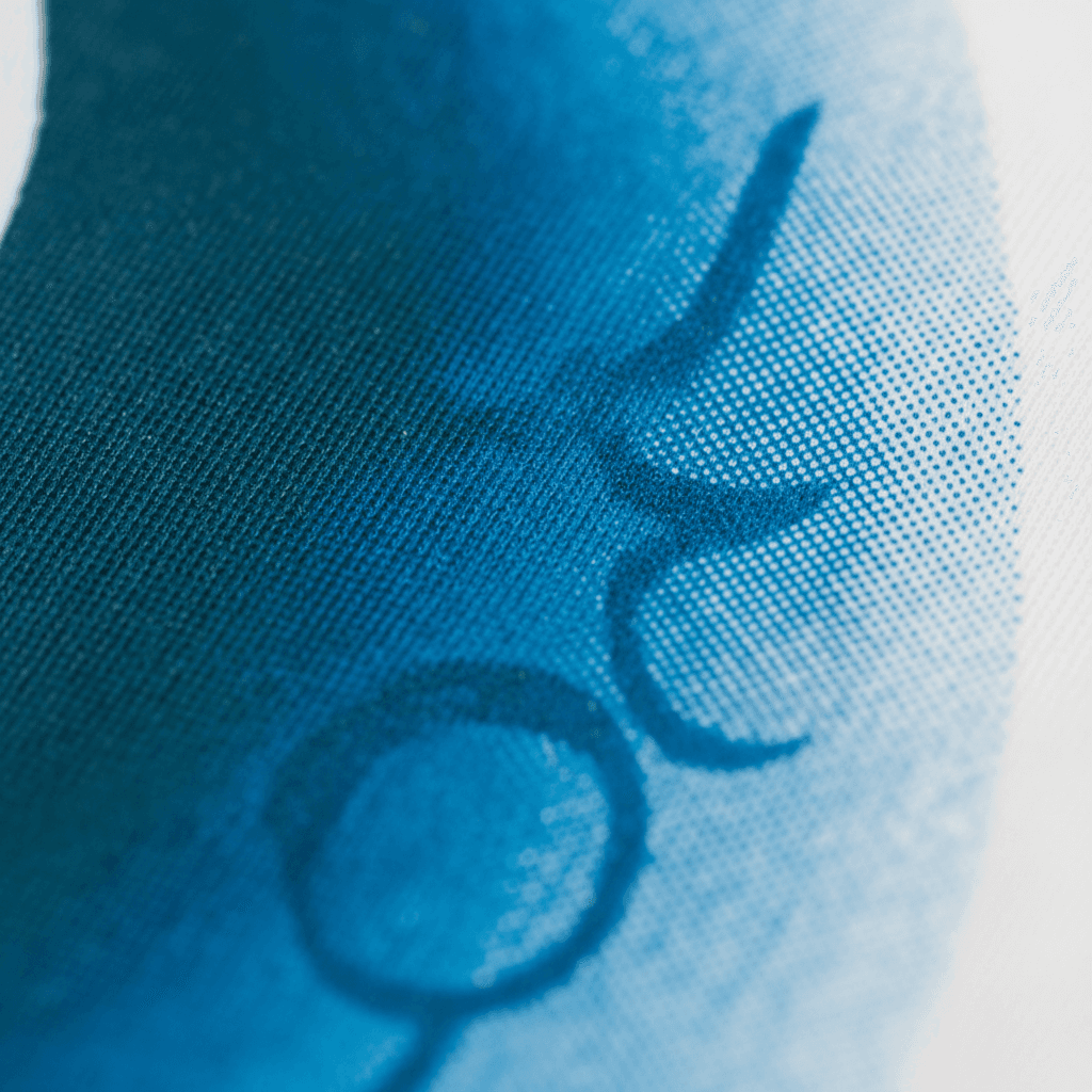 High-resolution banner print detail