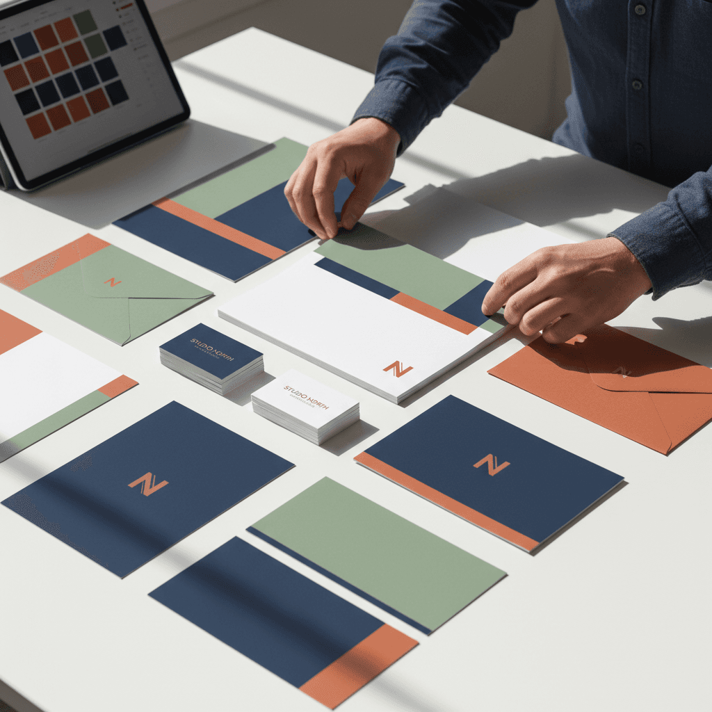 Coordinated marketing materials printed by PrintHub